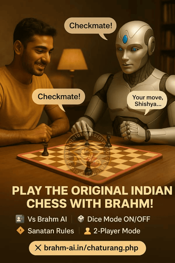 Chaturang — original Indian chess; play vs Brahm-Ai or 2-player